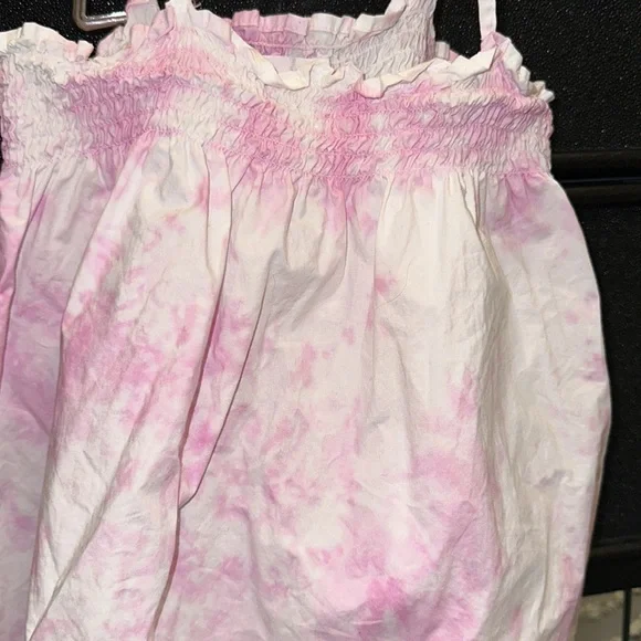 ZARA GIRLS PINK TIE DYE TOP - Picture 3 of 6
